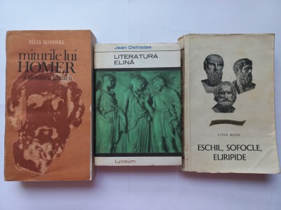 MITURILE LUI HOMER SIGANDIREA GREACA- FELIX BUFFIERE+ LITERATURA ELINA+ ESCHIL, foto