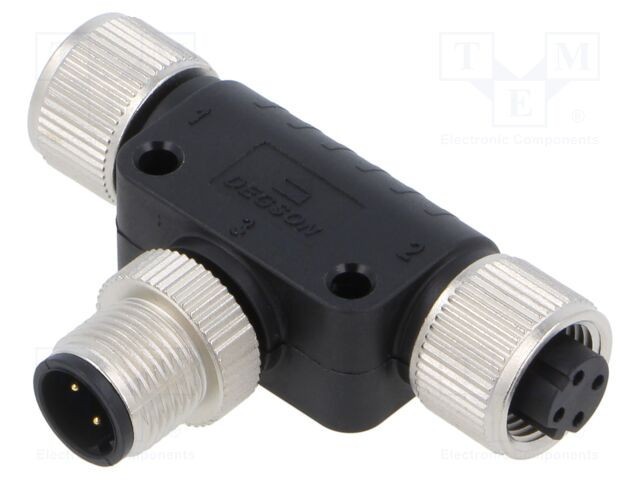 Adaptator M12 DEGSON FT-M12D-04M-M12D-04F-Q-0200