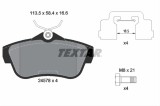 Set placute frana TEXTAR 2457801
