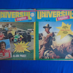 LOT DOUA REVISTE UNIVERSUL COPIILOR * NR. 18 , 23-24 / 1990