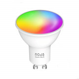 Bec LED RGB Smart NOUS P8, GU10, Control din aplicatie, Generic