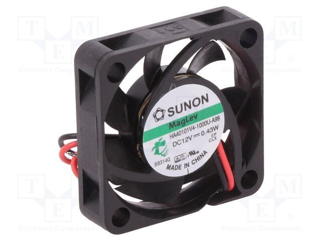 Ventilator DC axial 12V 40x40x10mm 9,13m3/h 15,7dBA SUNON Vapo
