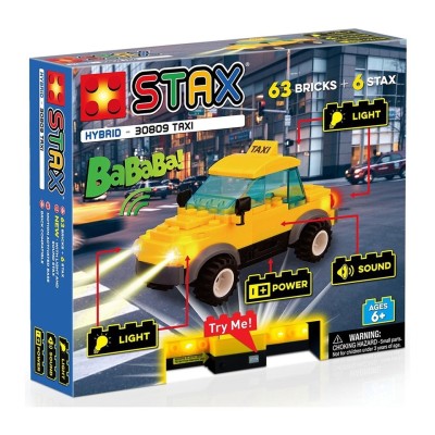 Jucarie Stax - Set constructie copii cu lumini si sunete - Taxi foto