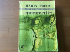 marin preda morometii vol II mari scriitori romani cartea romaneasca 1981 RSR foto