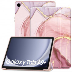 Husa Tech-Protect Smartcase pentru Samsung Galaxy Tab A9+ Plus 11.0 X210/X215/X216 Marble