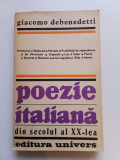 POEZIE ITALIANĂ DIN SECOLUL AL XX-LEA - GIACOMO DEBENEDETTI