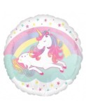 Balon folie rotund Enchanted Unicorn 43 cm, Anagram