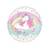 Balon folie rotund Enchanted Unicorn 43 cm