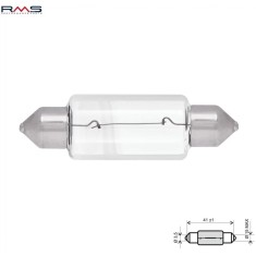 Bec 12V 18W T15x44 tip halogen (dimensiuni: 41 x 15 mm) - lumina alba
