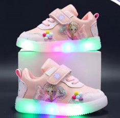 Adidasi roz cu luminite - Doll (Marime Disponibila: Marimea 25) foto