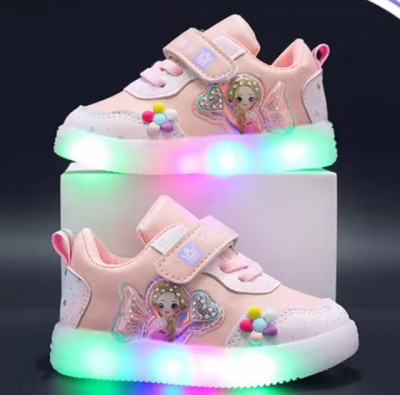 Adidasi roz cu luminite - Doll (Marime Disponibila: Marimea 26) foto