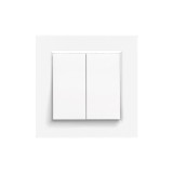 Intrerupator Candelabru Nova 105 Leziter Alb, 2 Butoane, 10A 250V, IP20, Montaj Incasrat