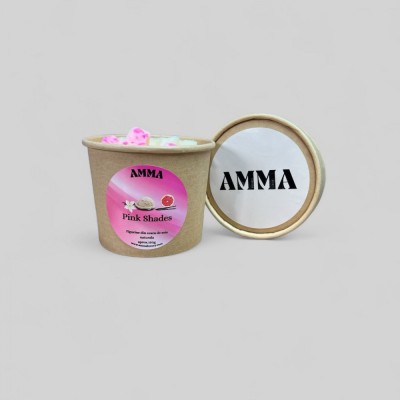 Cutie cu ceara parfumata Pink Shades 150 g, Handmade foto