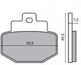 Placute Frana Spate Piaggio Hexagon - MX_NEW 225100450RM
