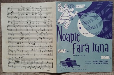 Noapte fara luna// partitura foto