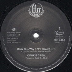 Cookie Crew - Born This Way 1989, disc vinil Maxi Single CITITI DESCRIEREA! foto