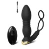 Stimulator prostata Thrusting Dual Ring Black