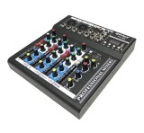 Mixer audio digital fara amplificare cu 4 canale si Bluetooth WVNGR F4-MB