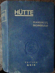 MANUALUL INGINERULUI CHIMIST -HUTTE foto