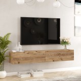 Comoda TV Lapinlahti 29,5x180x31,5cm stejar rustic HausGarden Leisure, [en.casa]