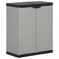 Gossi dulap deseuri de gradina, gri si negru, 68x40x85 cm, pp