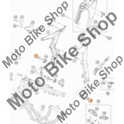MBS Surub M10X25 ISA45, 1 bucata, #16, Cod Produs: 0032100256SKT foto
