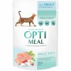 Optimeal Hrana Umeda Pisici Adulte cu Pastrav in Sos Crema, Set 12 x 85g