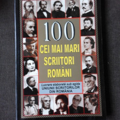 100 CEI MAI MARI SCRIITORI ROMANI