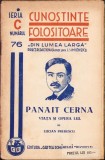 C4052N Panait Cerna Viața și opera lui de Lucian Predescu 1938 Colecția Cunoștințe folositoare