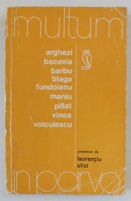 ARGHEZI ...VOICULESCU , prezentati de LAURENTIU ULICI , 1974 foto