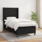 vidaXL Pat box spring cu saltea, negru, 80x200 cm, textil 3131227