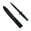 Cutit Rambo VI IdeallStore&reg; Collector's Edition 30cm, Teaca, Otel 440C, Drumetie, Vanatoare, Pescuit, Camping, Negru