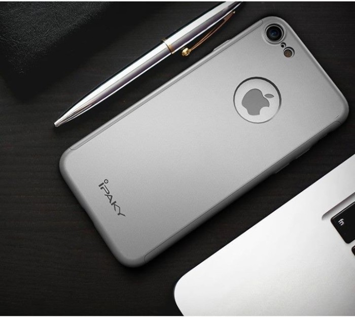 Husa protectie 360 FullBody, iPaky pentru iPhone 6/6S, Silver