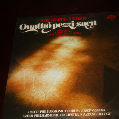 Giuseppe Verdi - Quatro Pezzi Sacri, vinil Supraphon Philarmonica Ceha 1979