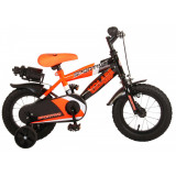 Bicicleta Volare Sportivo pentru baieti, 12 inch, culoare portocaliu-neon/negru, PB Cod:2032