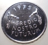 F.525 ELVETIA HEREDIO NOSTRO FUTURUM 5 FRANCS FRANCI 1975