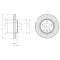 Disc frana FORD TRANSIT platou / sasiu (2006 - 2014) KRIEGER 0950004309