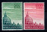 Vatican 1958 - Posta Aeriana, serie neuzata