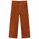 Pantaloni copii din velur, coniac, 104