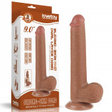 Cumpara ieftin Dildo Realistic Sliding Skin Dual Layer, Brun Deschis, 22.5 cm