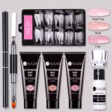 Set Polygel - roz, 7 bucăți