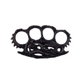 Box Metalic Autoaparare IdeallStore&reg; Fire Dragon Skin, Negru, Otel, 10.5 cm, 0.5 cm Grosime