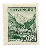 Slovacia - Peisaje montane, 1944 - 50 H, neobliterat