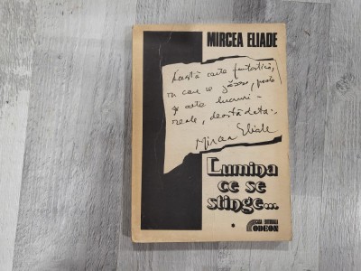 Lumina ce se stinge...vol.1 de Mircea Eliade foto