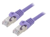 Cablul Patch S/FTP 6a LSZH violet 0,5m 27AWG