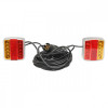 Set lampi LED magnetice pentru remorca, fisa 7 pini, cablu intre stopuri de 2,5m, cablu fisa 7.5m 12 V