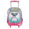 Ghiozdan troler pentru gradinita Glitter Coada de sirena Fanatee, 56 cm inaltime, maner tip P