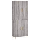 Cumpara ieftin Dulap inalt, gri sonoma, 69,5x34x180 cm, lemn compozit