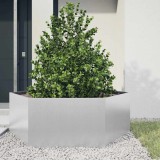 vidaXL Jardinieră de grădină 138x120x45 cm oțel galvanizat hexagonal 851141