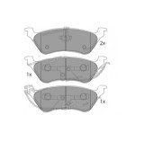 Placute frana Chrysler Voyager 4 (Rg, Rs); Dodge Caravan (Rg); Jeep Cherokee (Kj) SRLine parte montare : Punte spate